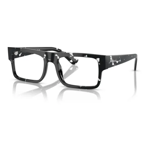 PRADA Ацетат Прямоугольные Оправы для Очков Мужские Черные