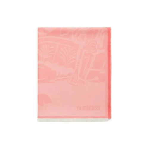 Burberry Вязаные Шарфы Унисекс Розовый