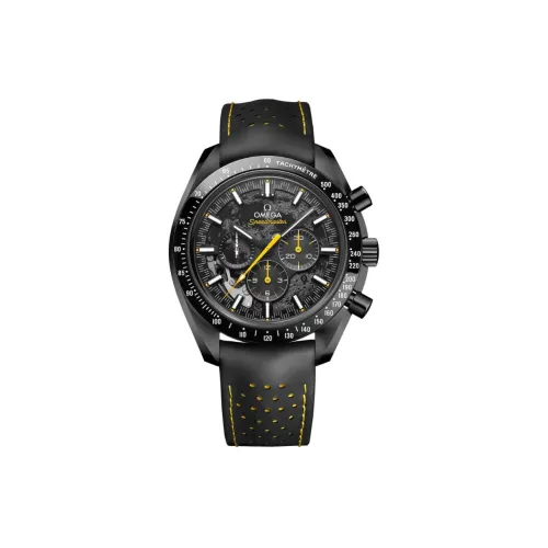 OMEGA Механизм с ручным заводом Мужской Ультра Dominance Series Moon's Темный Боковая сторона Часы 44,25mm*13mm Черный