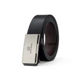 [Металлический плавный пряжка ремень] Спилок коровья