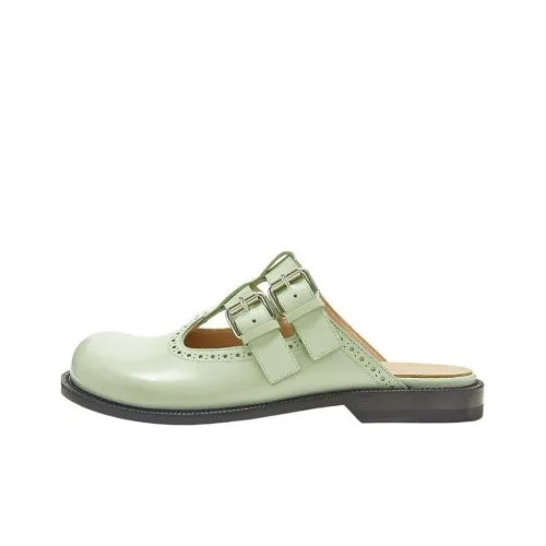 LOEWE Campo Резиновая подошва Домашние тапочки Женские Зеленый