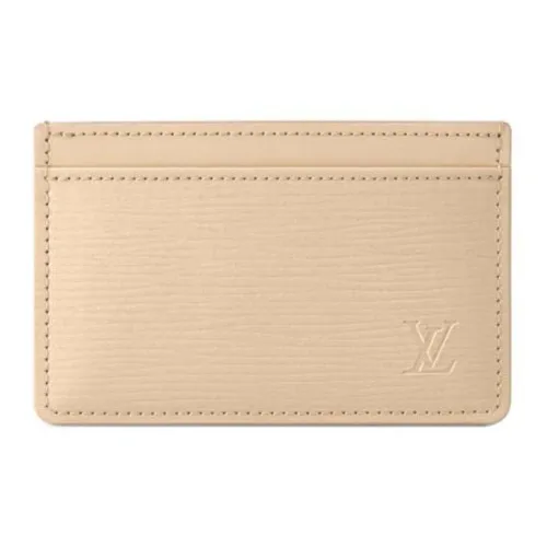 LOUIS VUITTON EPI Кожа Картхолдер Женский Бежевый