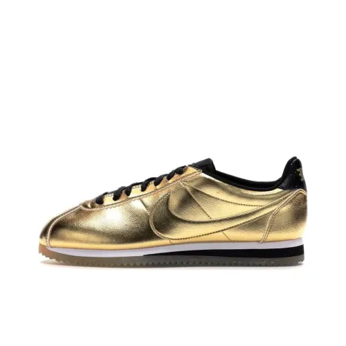 Nike Cortez Slip-Resistant и Breathable Low-Top Training Running Shoes Women's Gold Найк Кортез Слип-Резистент и Дышащий Низкий Топ Тренировочные Беговые Кроссовки Женские Золотые