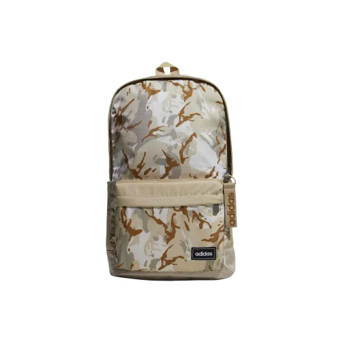 Adidas Полиэстер Рюкзак Обычный Унисекс Scattered Трава Оригинальный Технология Бежевый Черный