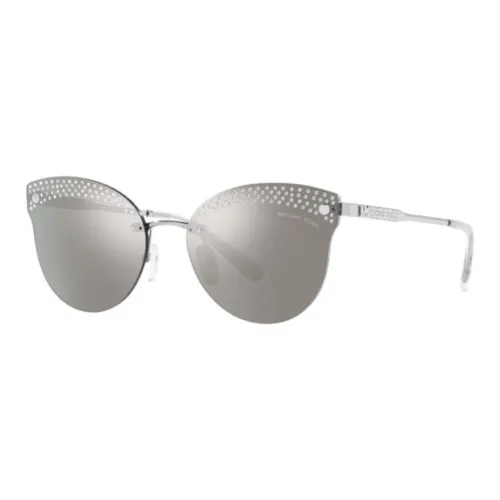 MICHAEL KORS Металл Кошачий глаз Солнцезащитные очки Женские Серебряные