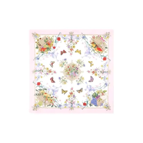 GUCCI Шелковые шарфы Унисекс Белый