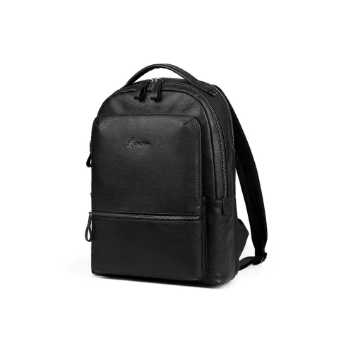 L'ALPINA Тело Коровья Кожа Ноутбук Рюкзак Большой Мужской Черный