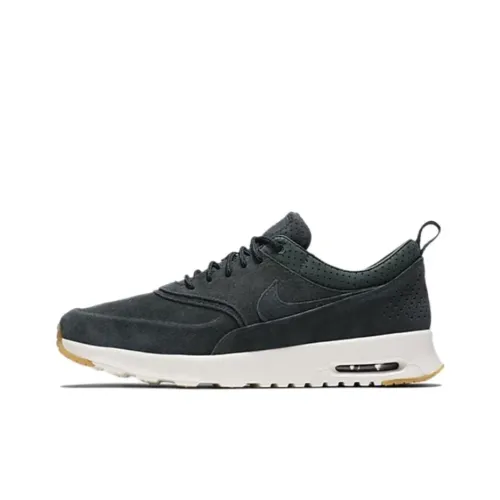 Nike Air Max THEA Амортизация Износостойкие Низкие Кроссовки для Бега Женские Зеленые