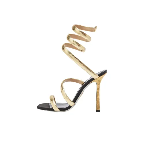 RENE CAOVILLA One Ремешок Сандалии 10,5 см Женские Золотые