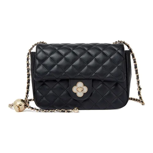 TUCANO Корова Кожа Плечевая Сумка Маленькая Женская Хепберн Черный Экрю