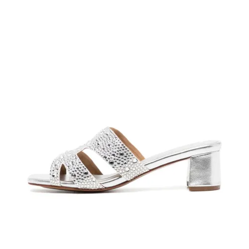 NICOLI Слипоны Женские Серебряные