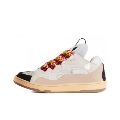 Lanvin Curb Low Топ Стильные Скейтбординги Мужской Белый