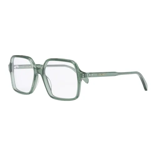 CELINE Пластиковая оправа Нерегулярной формы Оправа для очков Унисекс Зеленая