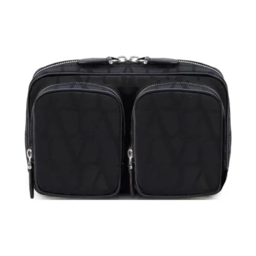 Valentino Canvas Сумка через плечо Мужская Черная