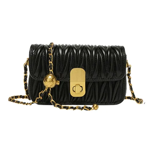 VANDEE Микрофибра Синтетическая Кожа Сумка через плечо Маленькая Женская Черная