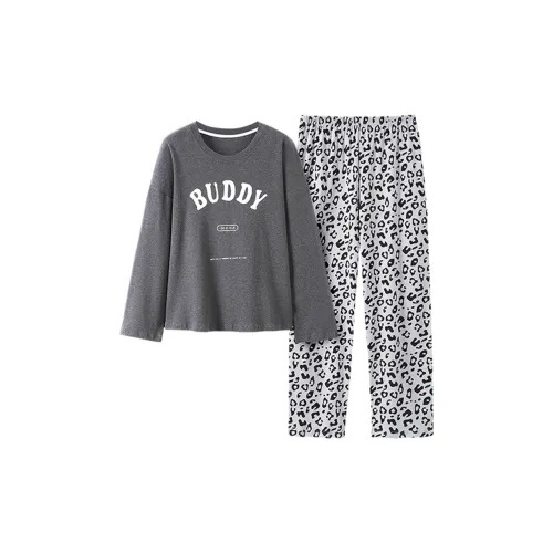 Sharefun Пижамный комплект женский серый