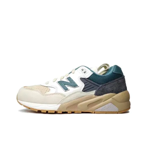 New Balance NB 580 Casual Low Top Бежевый/Белый/Темно-Серый/Зеленый Унисекс