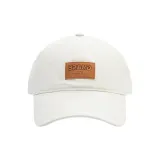 Кожаная этикетка бренда - бежевый