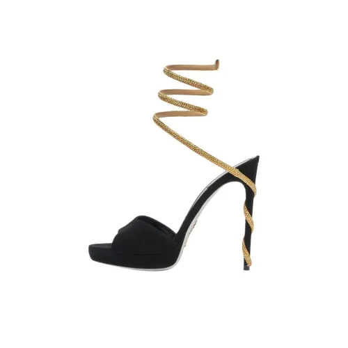 RENE CAOVILLA One Ремешок Сандалии 12 см Женские Черные