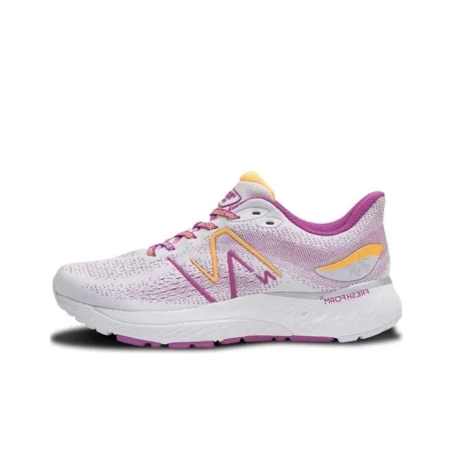New Balance NB Свежий Foam 880 Амортизация Износостойкий Низкий Топ Беговые кроссовки Мужские Белый Фиолетовый