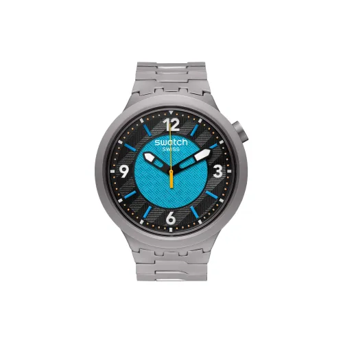 Swatch Quartz Механизм Унисекс Часы Синий Циферблат SB07S116G