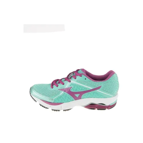 Mizuno Slip-resistant Abrasion-resistant Low-top Беговые кроссовки Женские Зеленый Фиолетовый