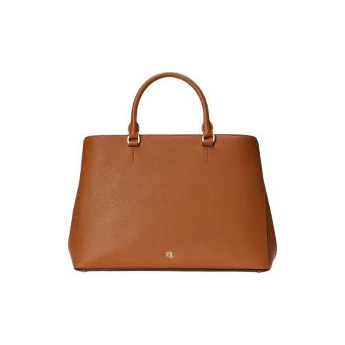 Polo Ralph Lauren Крестообразная текстура кожа сумка большая женская коричневая