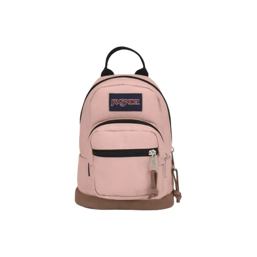 JanSport Замша Рюкзак Мини Женский Туманный Розовый