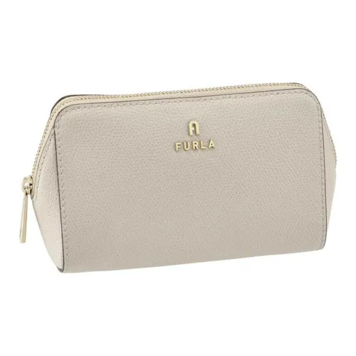 Furla Тисненая Телячья Кожа Косметичка Клатч Средний Женский Хлопок Конфетный