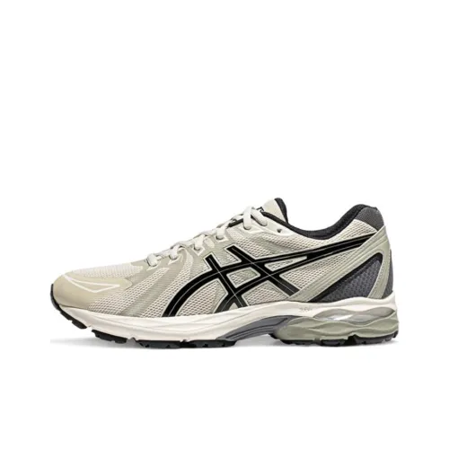 Asics Гель FLUX Размер CN Амортизация Износостойкий Низкий Топ Повседневные Беговые кроссовки Мужские Бежево-черные