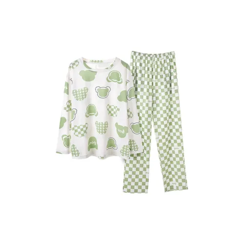 Sharefun Пижамный комплект женский зеленый