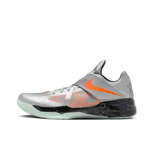 Nike KD 4 'Galaxy KD 4 All Star Low Топ Амортизирующий гель Баскетбольные кроссовки Мужской Черный Серебряный