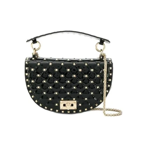 Valentino Телячья кожа Сумка через плечо Сумка Женская Черная