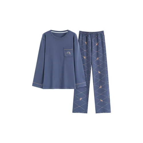 Mulong Family Комплект домашней одежды Мужской Синий