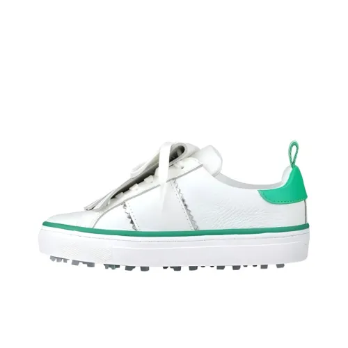 GFORE Golf Shoes Низкий Топ Белый Зеленый Женские