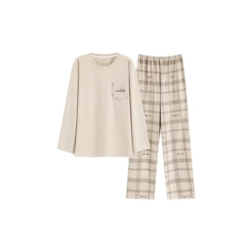 Mulong Family Пижамный комплект Мужской Абрикос