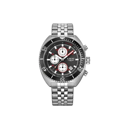 LIGE Кварцевый механизм нержавеющая сталь ремешок мужские часы черный циферблат модель LG8988