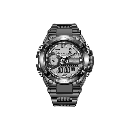 LIGE Кварцевый механизм силиконовый ремешок мужские часы серый циферблат модель LG8922