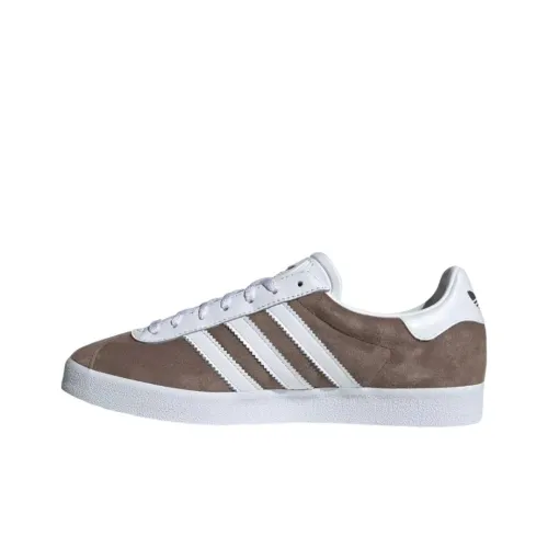 Adidas Originals GAZELLE 85 Устойчивые к истиранию Дышащие Низкие Кроссовки для скейтбординга Мужские Белый Умбра