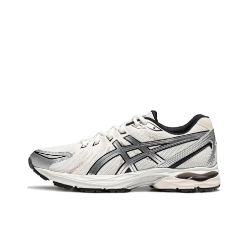 Asics Гель FLUX Размер CN Амортизация Износостойкий Низкий Топ Повседневные Беговые кроссовки Мужские Серебристо-белые