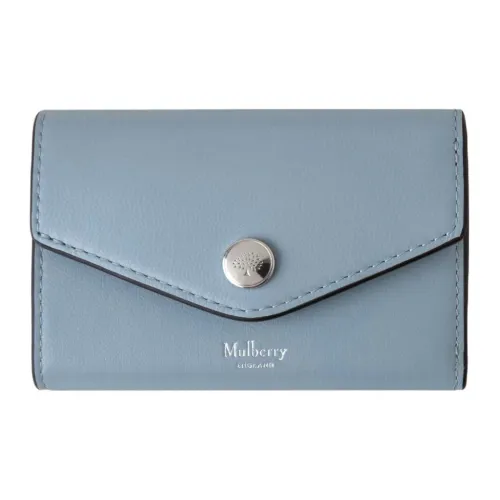 Mulberry Гладкая Телячья Кожа Кошелек Женский Синий