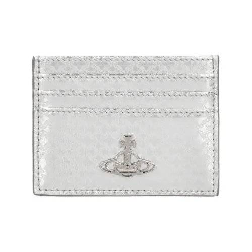 Vivienne Westwood Телячья кожа Держатель для карт Унисекс Серебряный