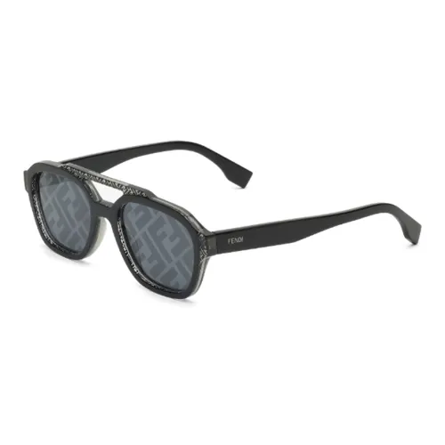 FENDI Ацетат Aviator Солнцезащитные очки Мужские Черные