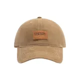 Кожаный ярлык бренда - хаки