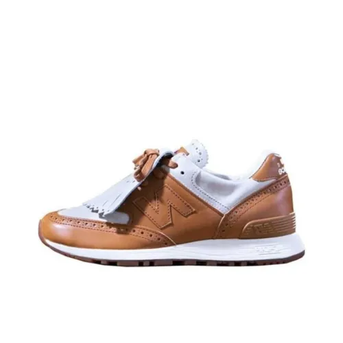 New Balance NB 576 Женские GRENSON Phase Два Коричневый Амортизация Износостойкий Низкий Топ Беговые кроссовки Мужской Коричневый