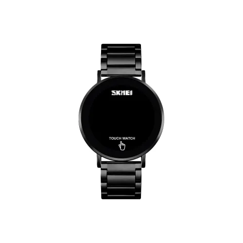 SKMEI Электронный механизм нержавеющая сталь ремешок мужские часы черный циферблат