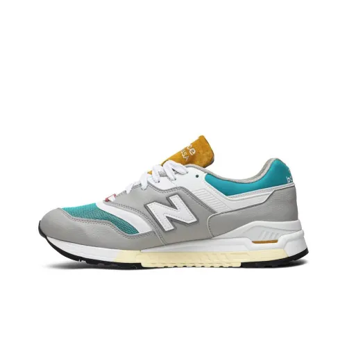 New Balance 997,5 Series Амортизация Износостойкий Низкий Топ Унисекс Серый Белый