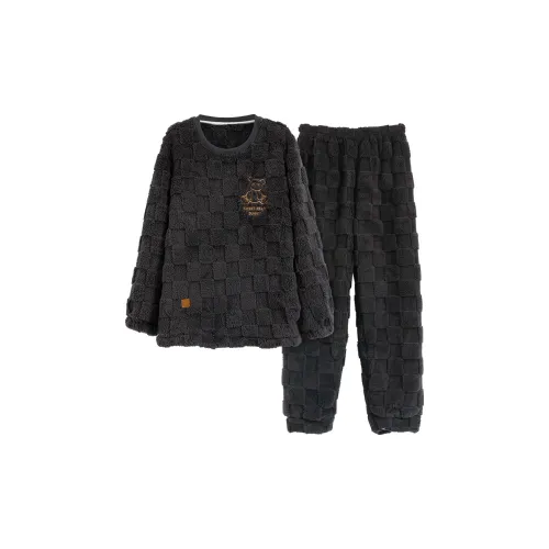 Mulong Family Домашняя одежда Мужская Черная