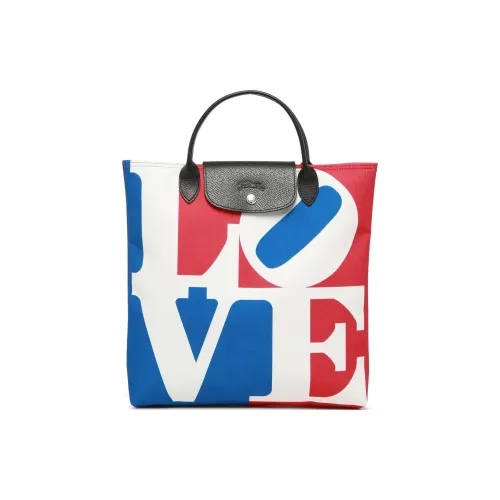 LONGCHAMP Robert Indiana Коллаборация Переработанный полиэстер с цветным холстом