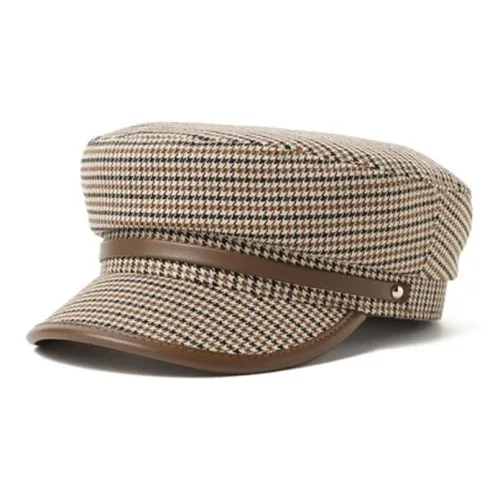 BEAMS Полиэстер Полиуретан Искусственная кожа Синтетическая кожа Береты Женские Коричневый